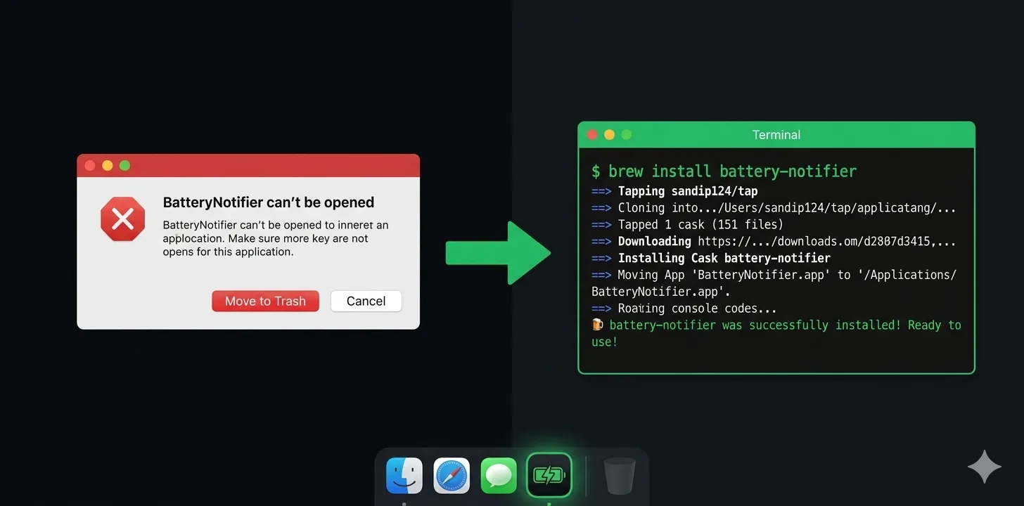 How to Install Battery Notifier on macOS
